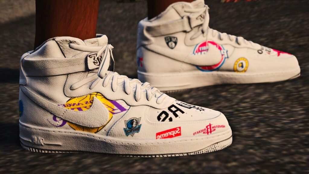 phiên bản giày Nike Air Force 1 Supreme x NBA
